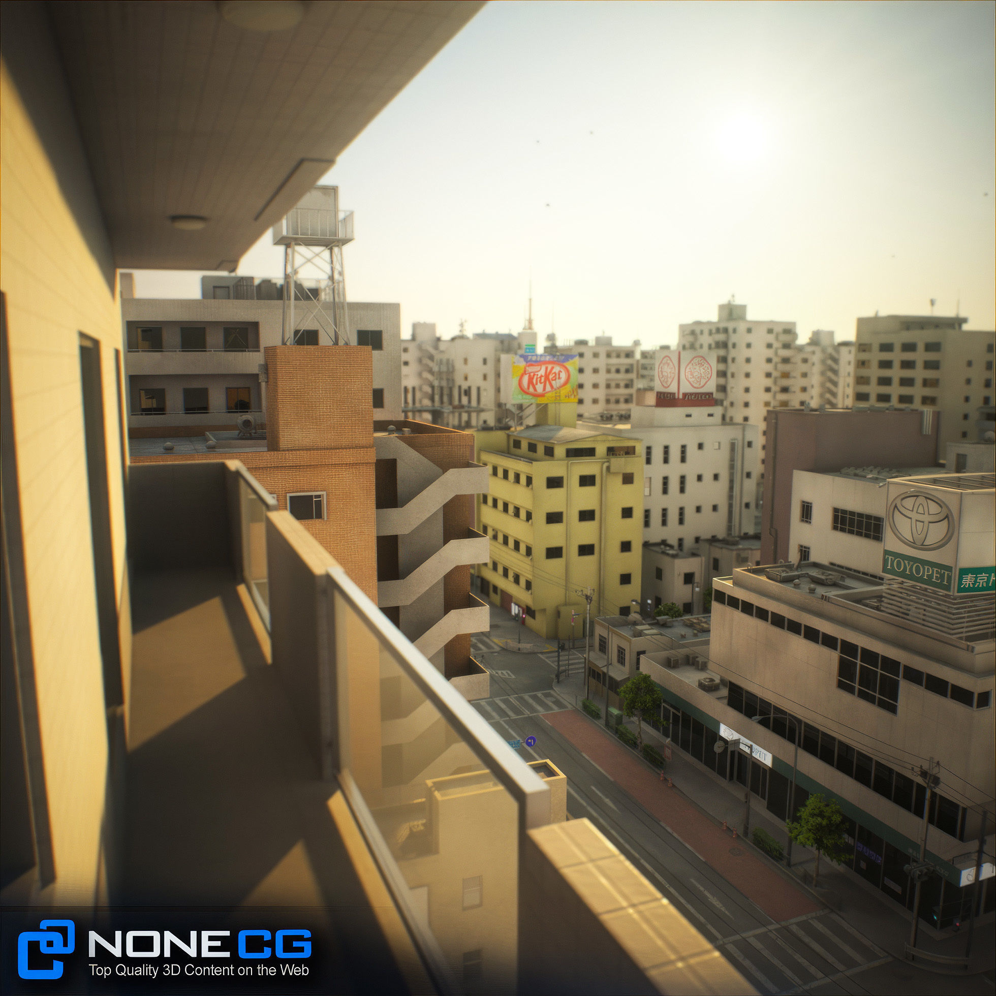 Japan - 8 blocks - 34 Buildings 3D model_49