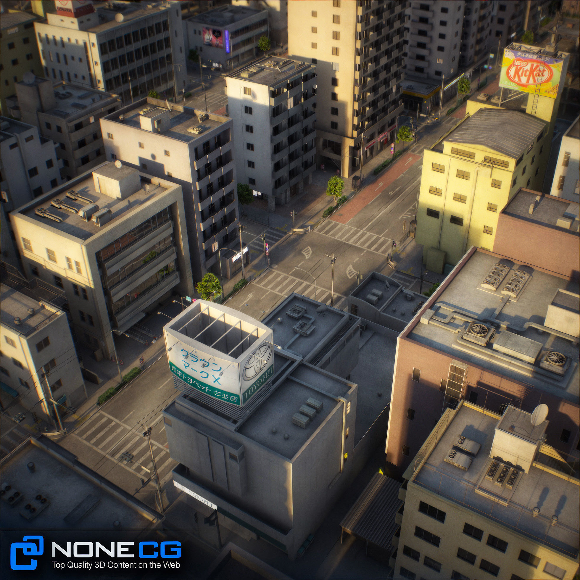 Japan - 8 blocks - 34 Buildings 3D model_43