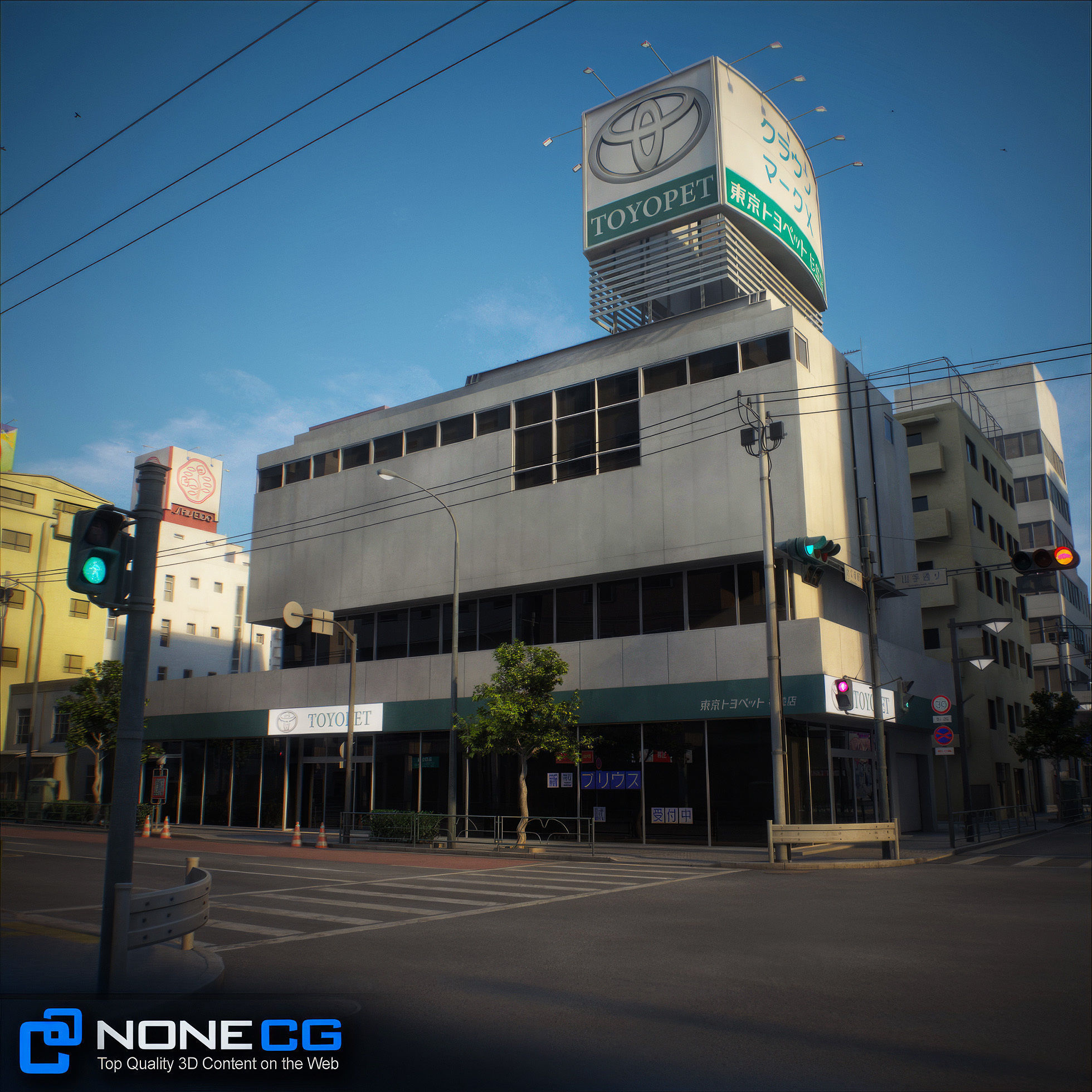 Japan - 8 blocks - 34 Buildings 3D model_51
