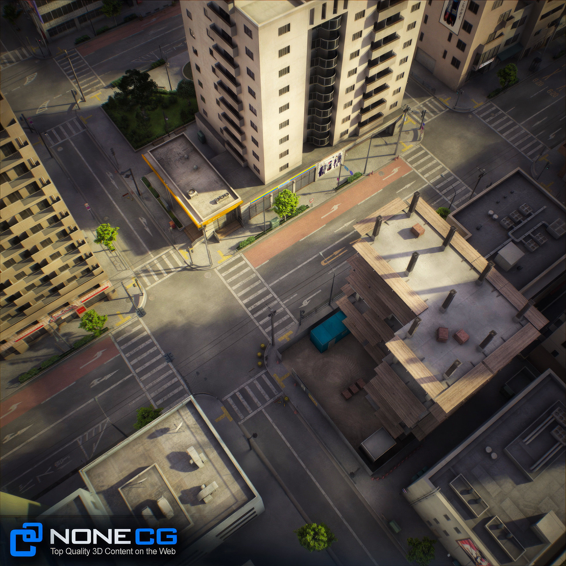 Japan - 8 blocks - 34 Buildings 3D model_128