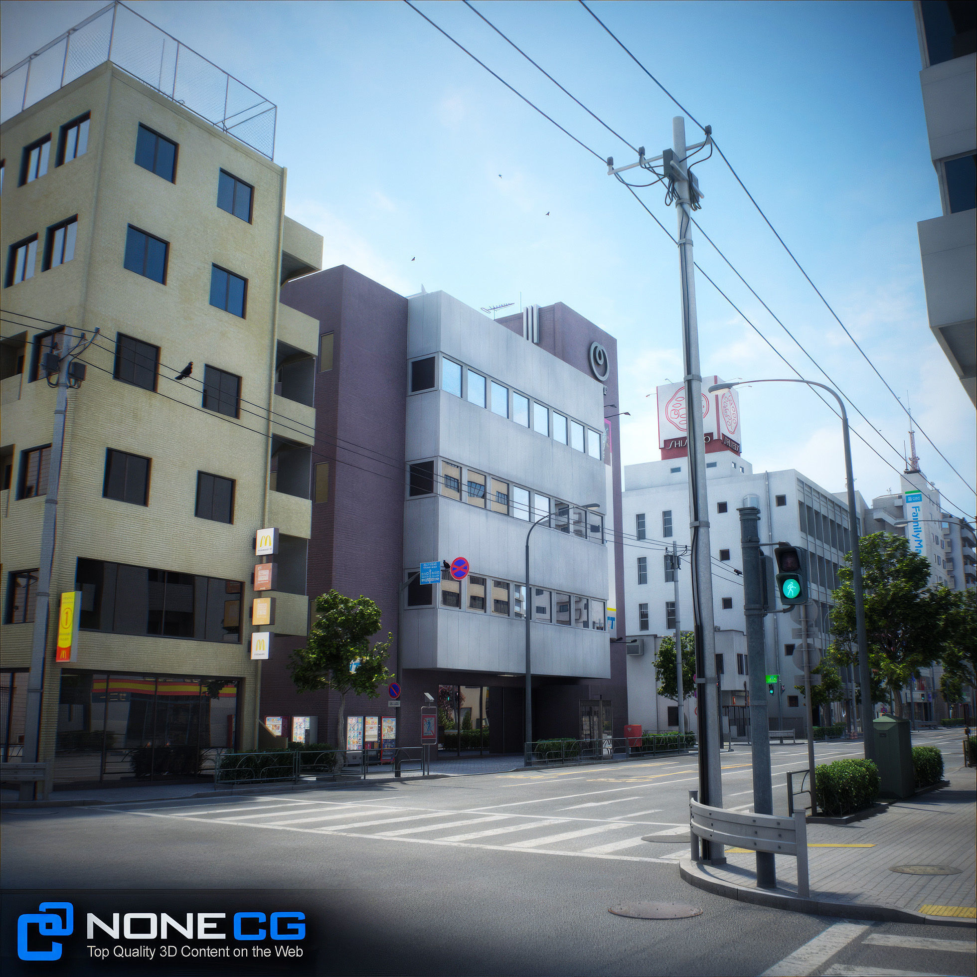 Japan - 8 blocks - 34 Buildings 3D model_58