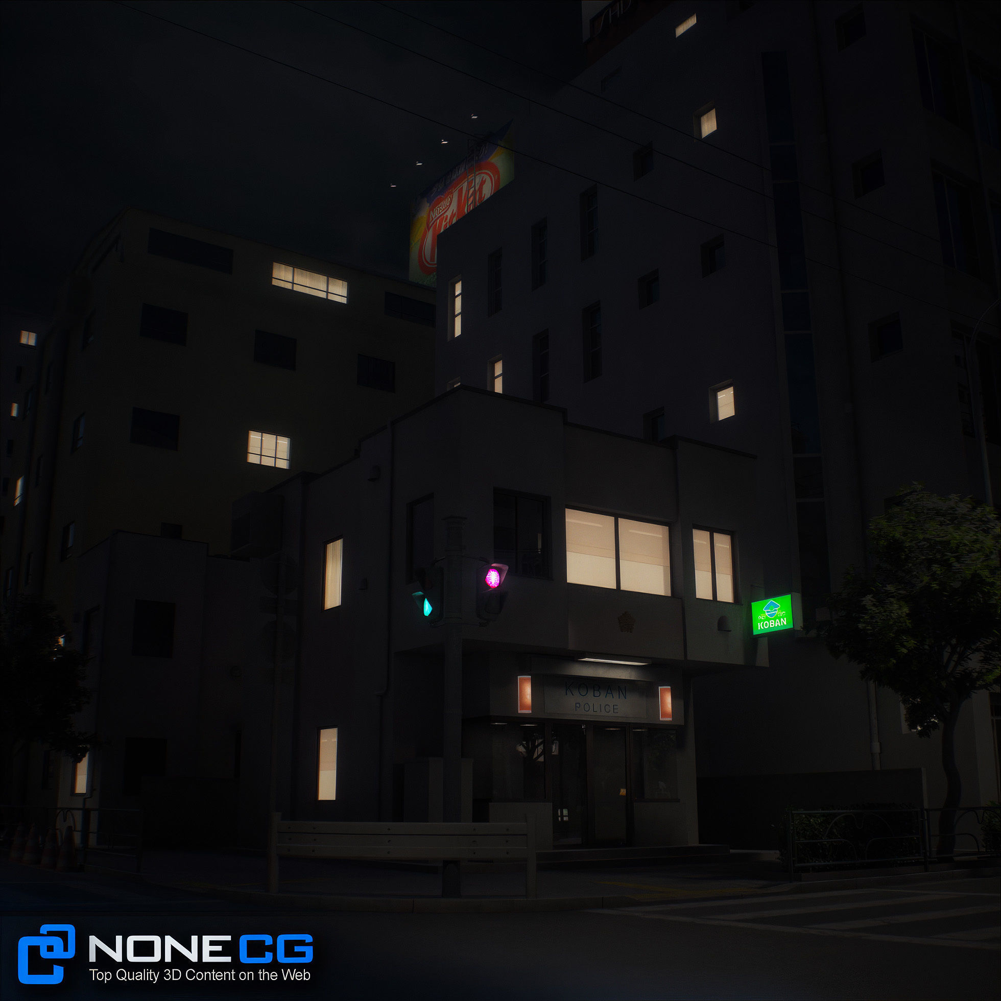 Japan - 8 blocks - 34 Buildings 3D model_34