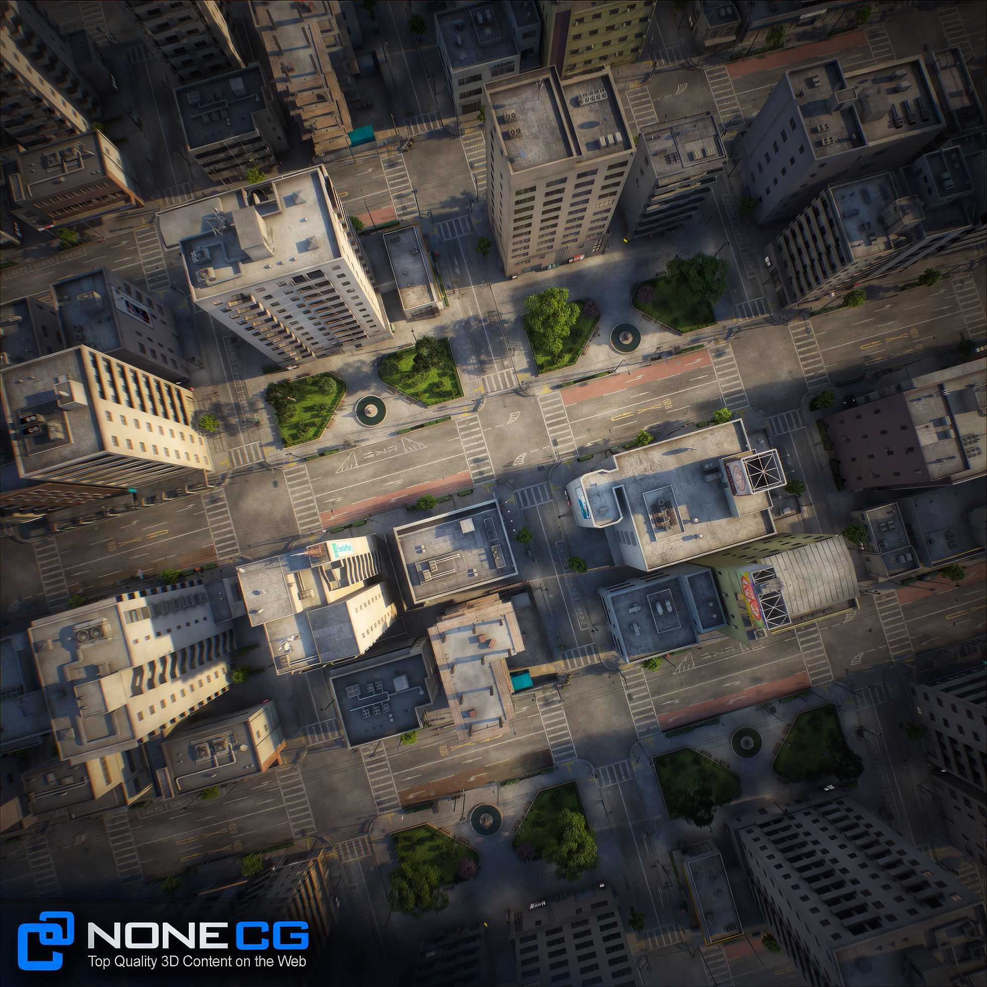 Japan - 8 blocks - 34 Buildings 3D model_6