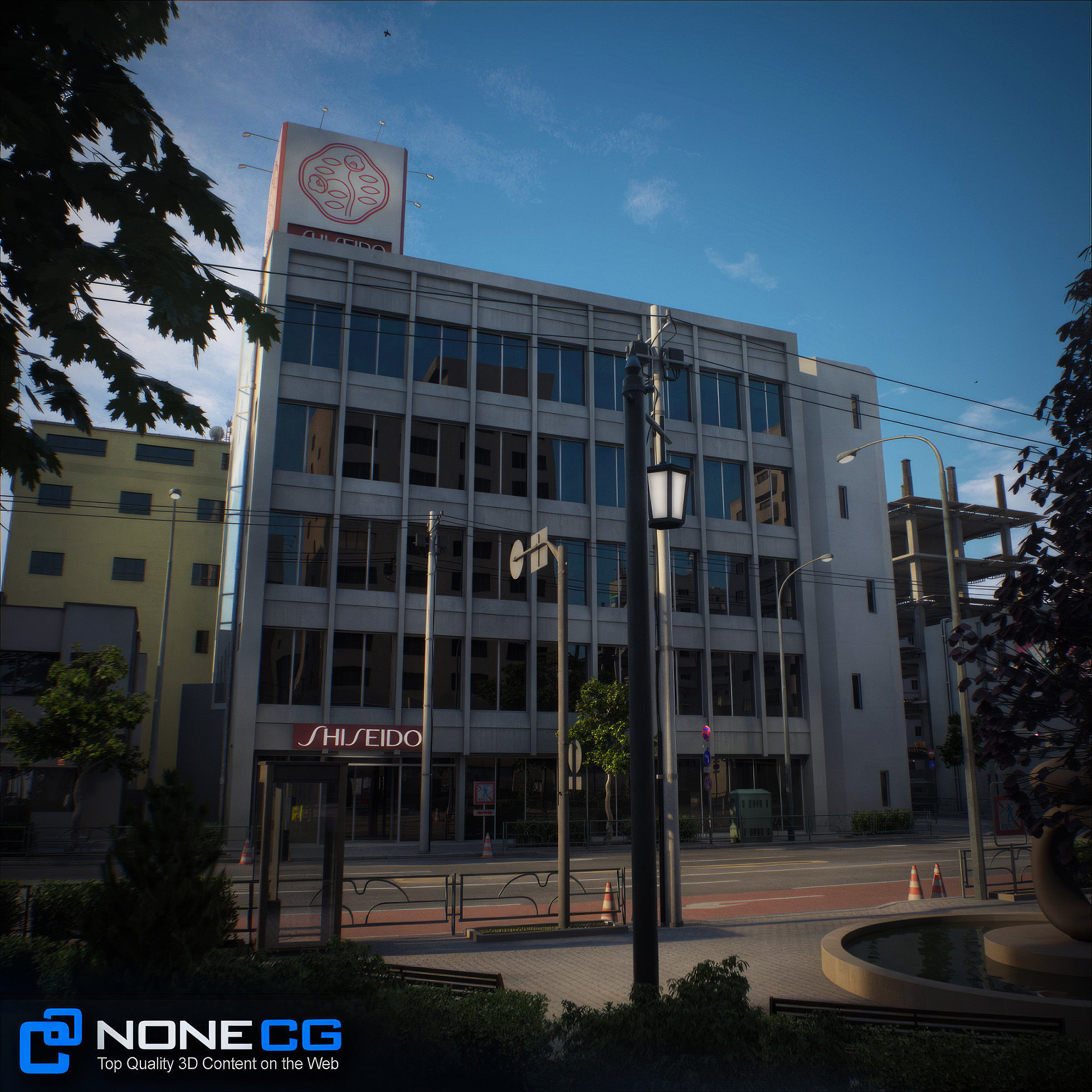 Japan - 8 blocks - 34 Buildings 3D model_22