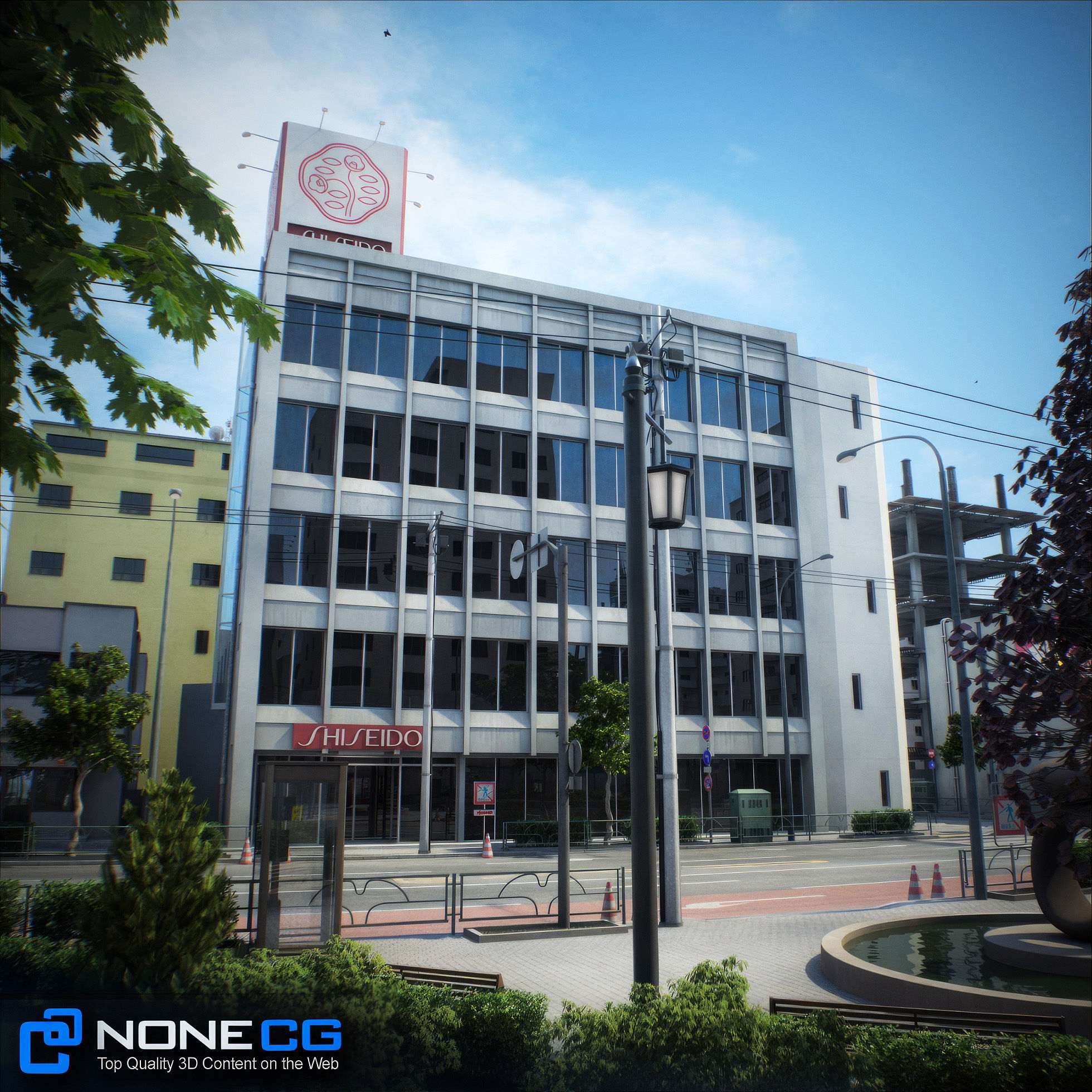 Japan - 8 blocks - 34 Buildings 3D model_23