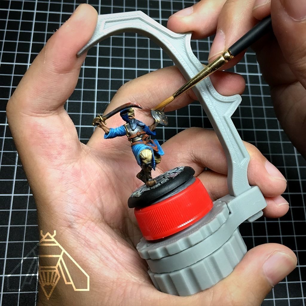 B-Holder - Miniature Painting Holder 3D print model_4