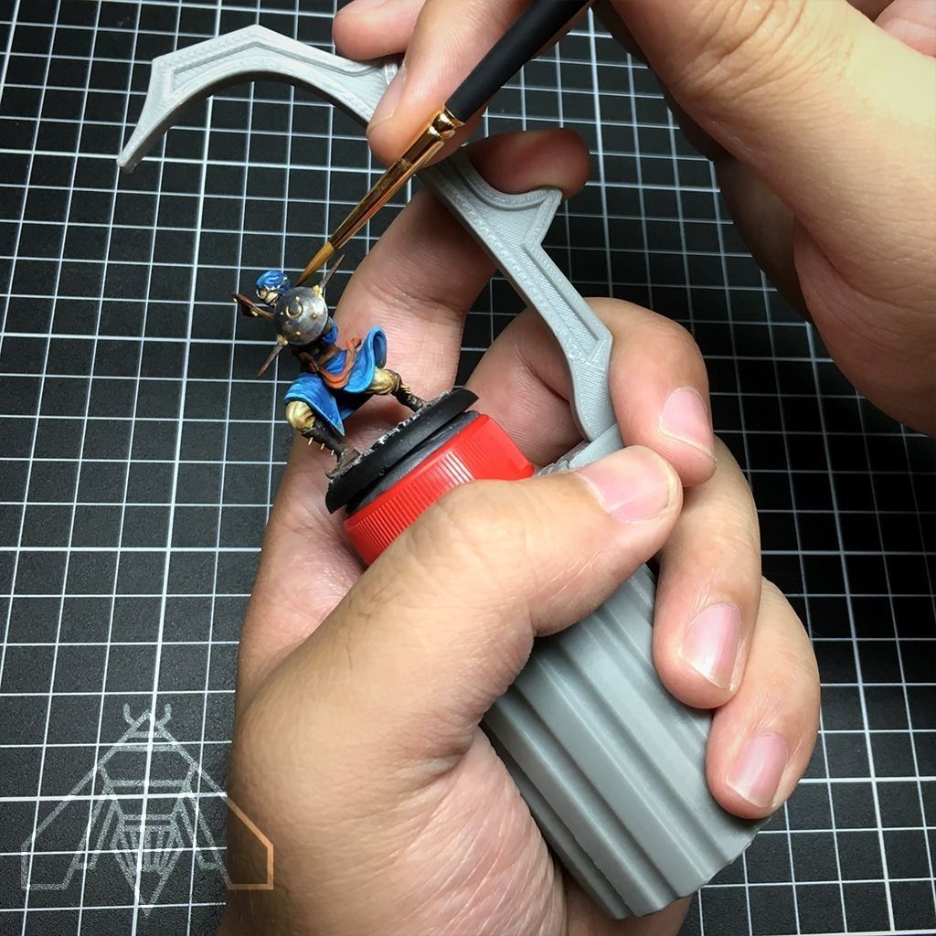 B-Holder - Miniature Painting Holder 3D print model_5