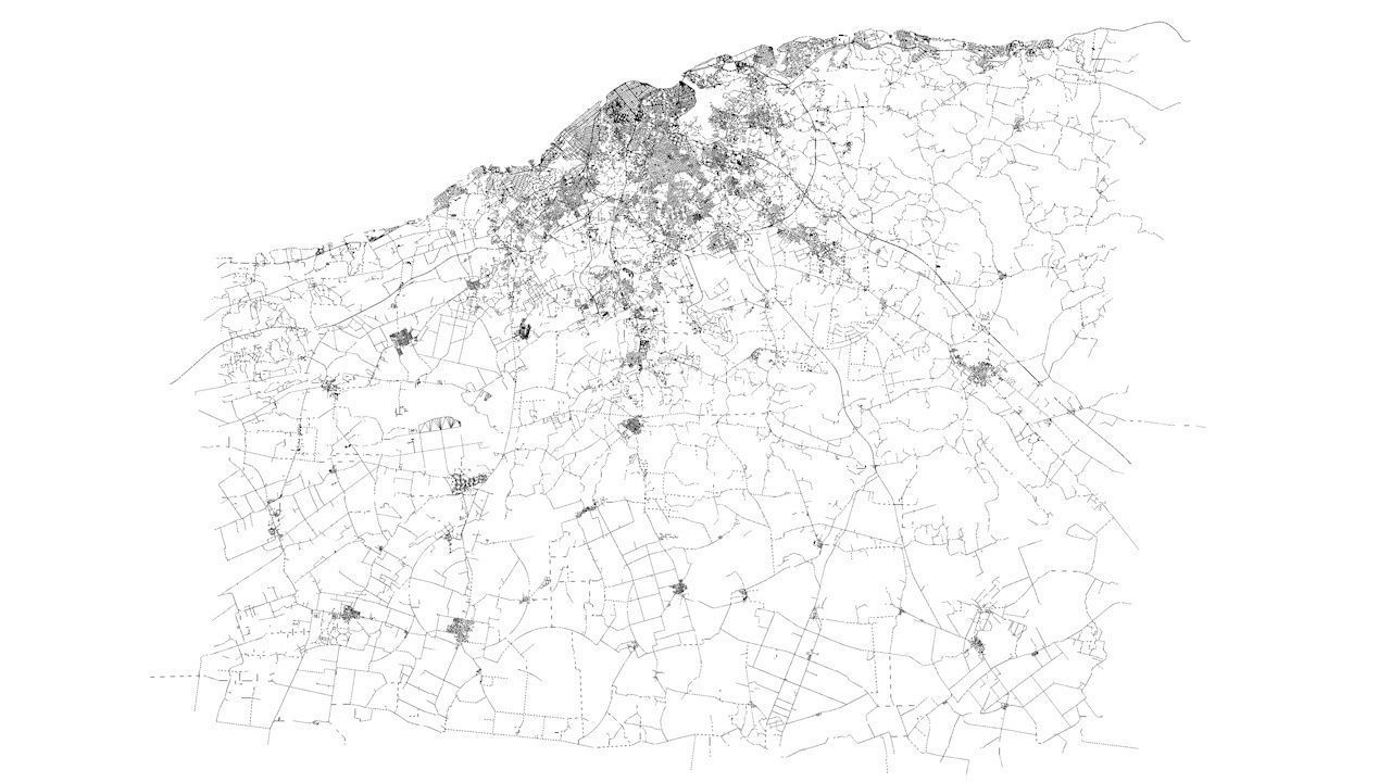 Havana Road Network and Streets 3D model_7