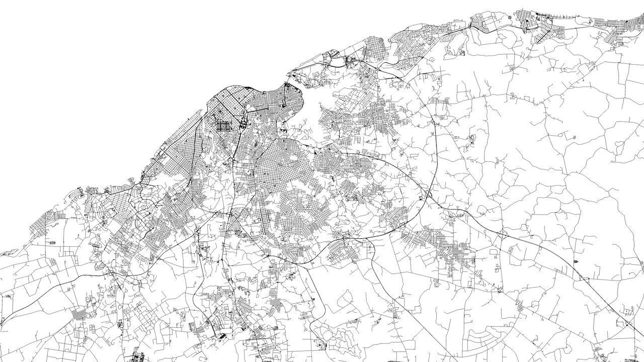 Havana Road Network and Streets 3D model_8