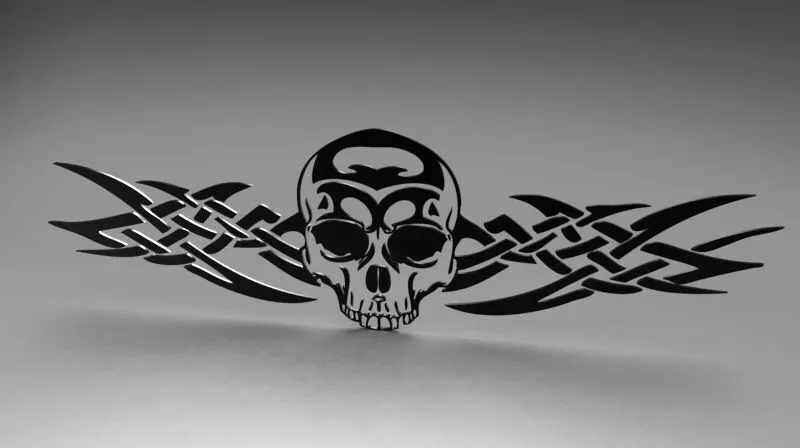 Tribal Skull Free 3D print model