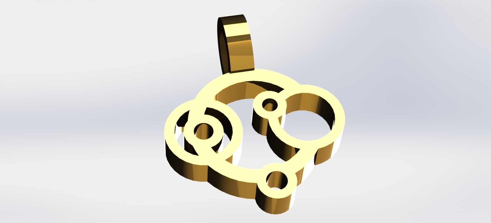 Rings Pendant  3D print model_1