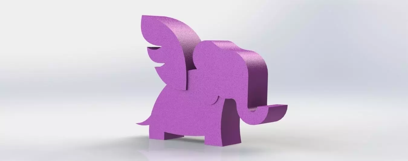 Elephant Toy 3D print model_0