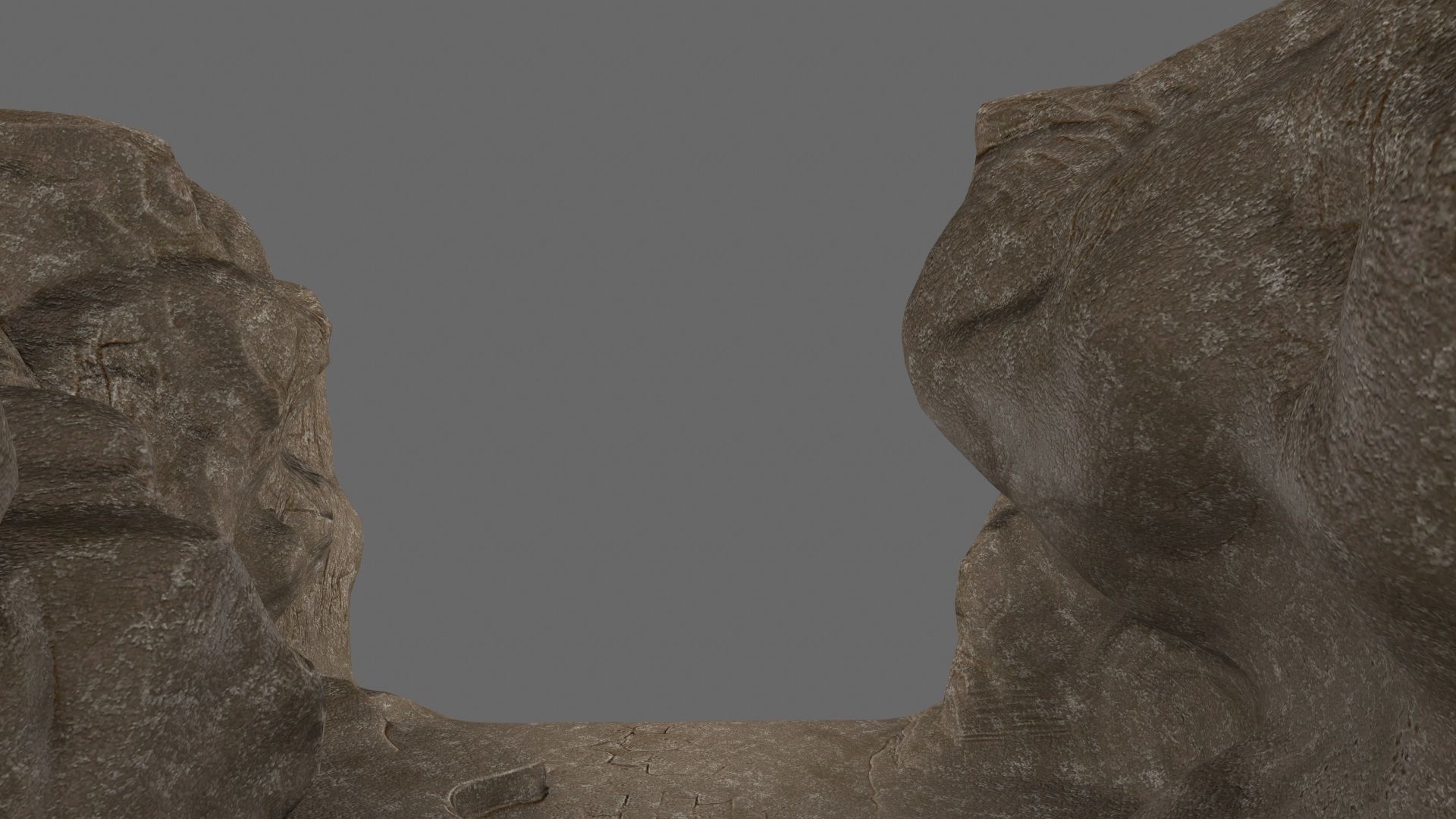 canyon 1 man on edge of cliff Low-poly 3D model_18