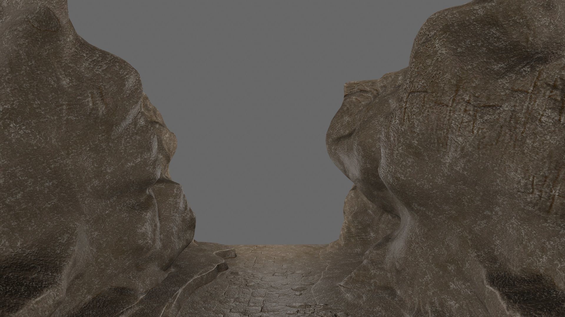 canyon 1 man on edge of cliff Low-poly 3D model_21