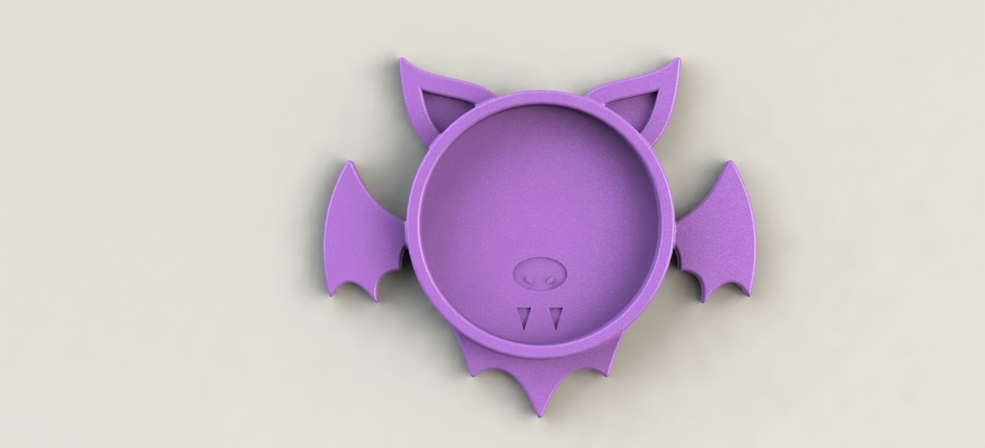 Bat Coaster  3D print model_1