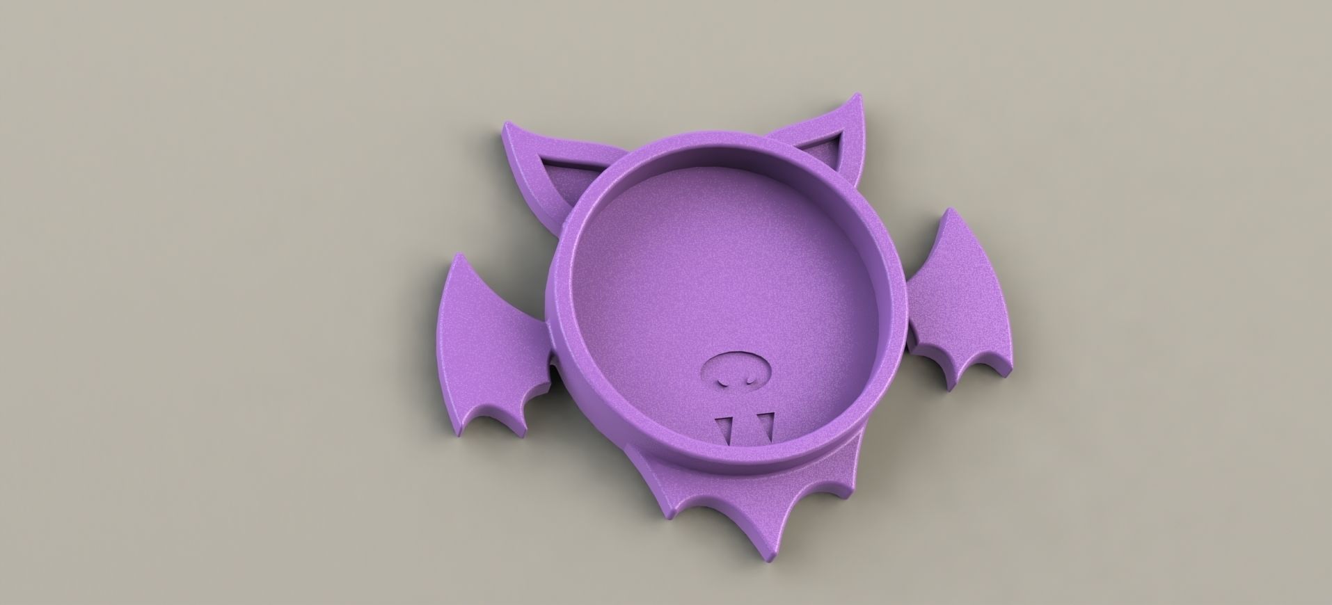 Bat Coaster  3D print model_2