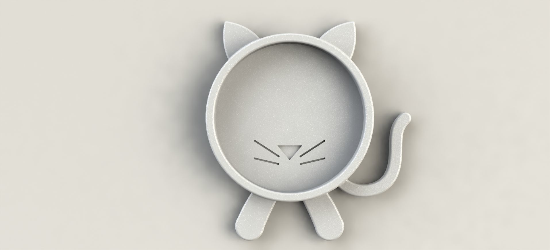 Cat Coaster  3D print model_2