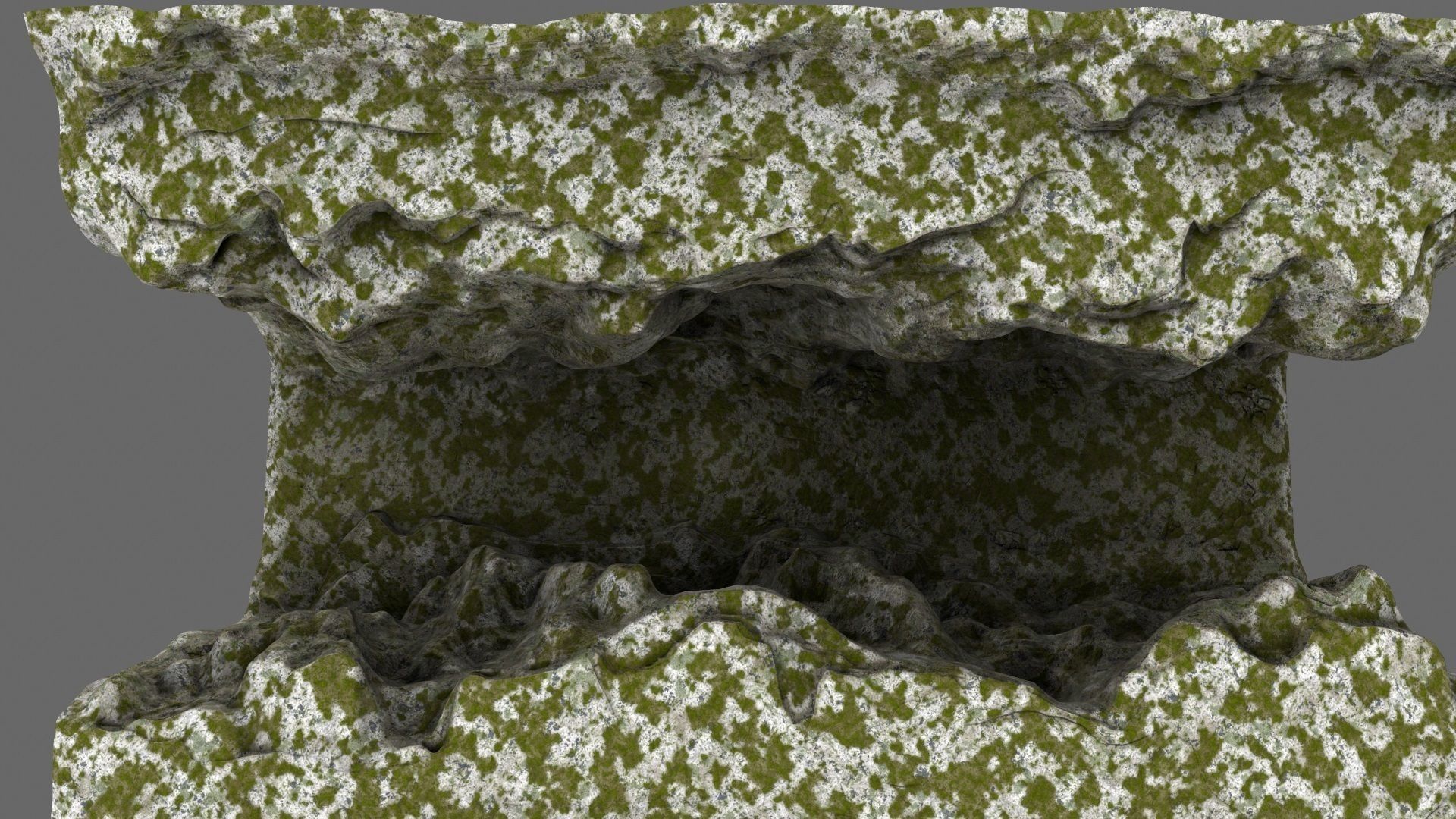 canyon 2 man on edge of cliff Low-poly 3D model_11