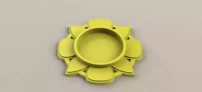 Flower Coaster  3D print model