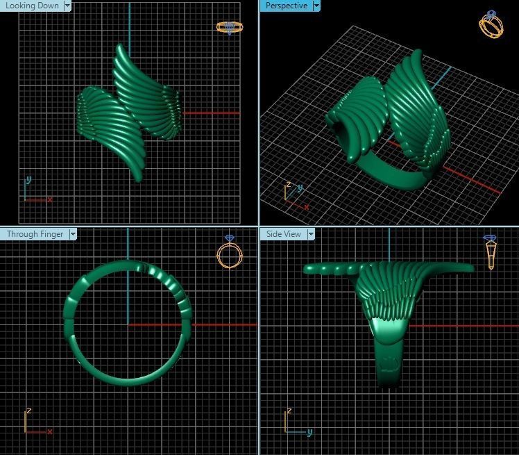 Ring R0561  3D print model_2