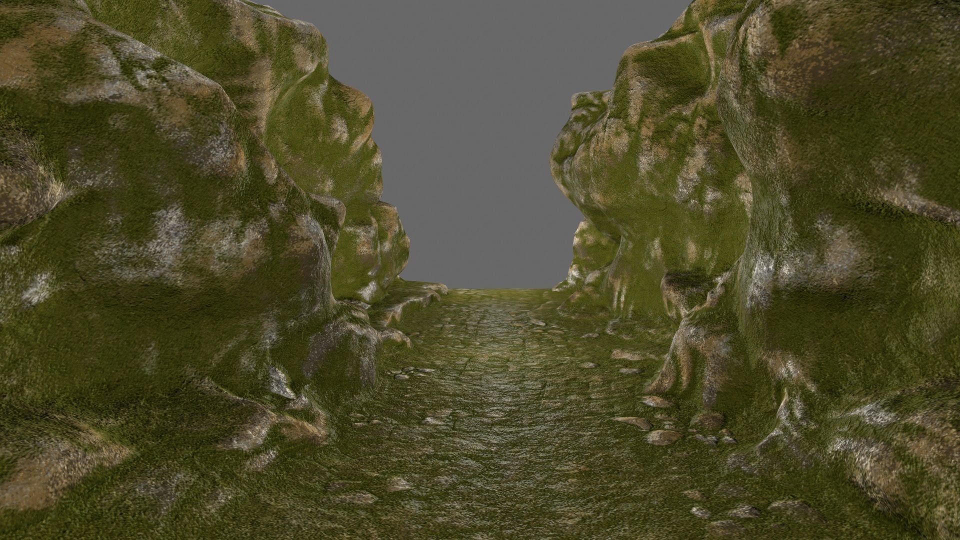 mossy canyon Low-poly 3D model_15