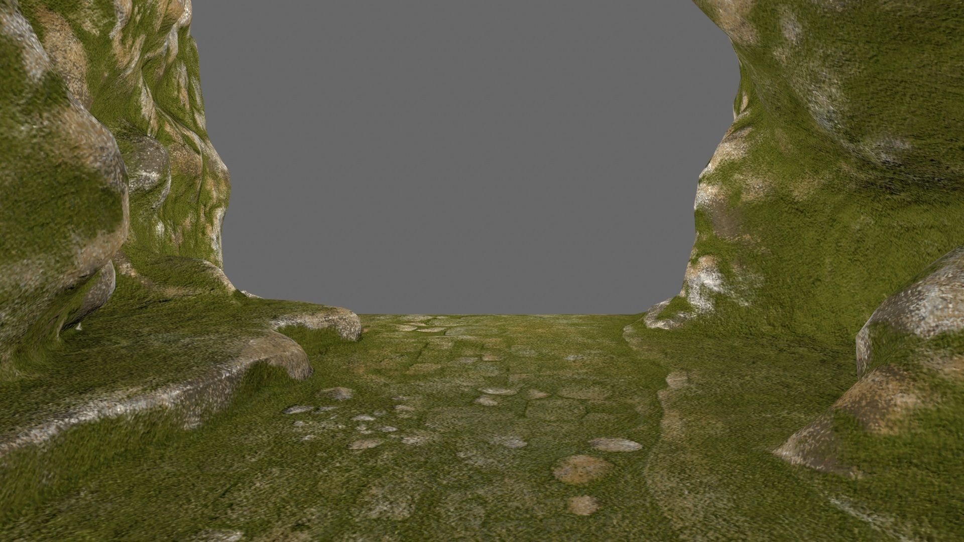 mossy canyon Low-poly 3D model_19