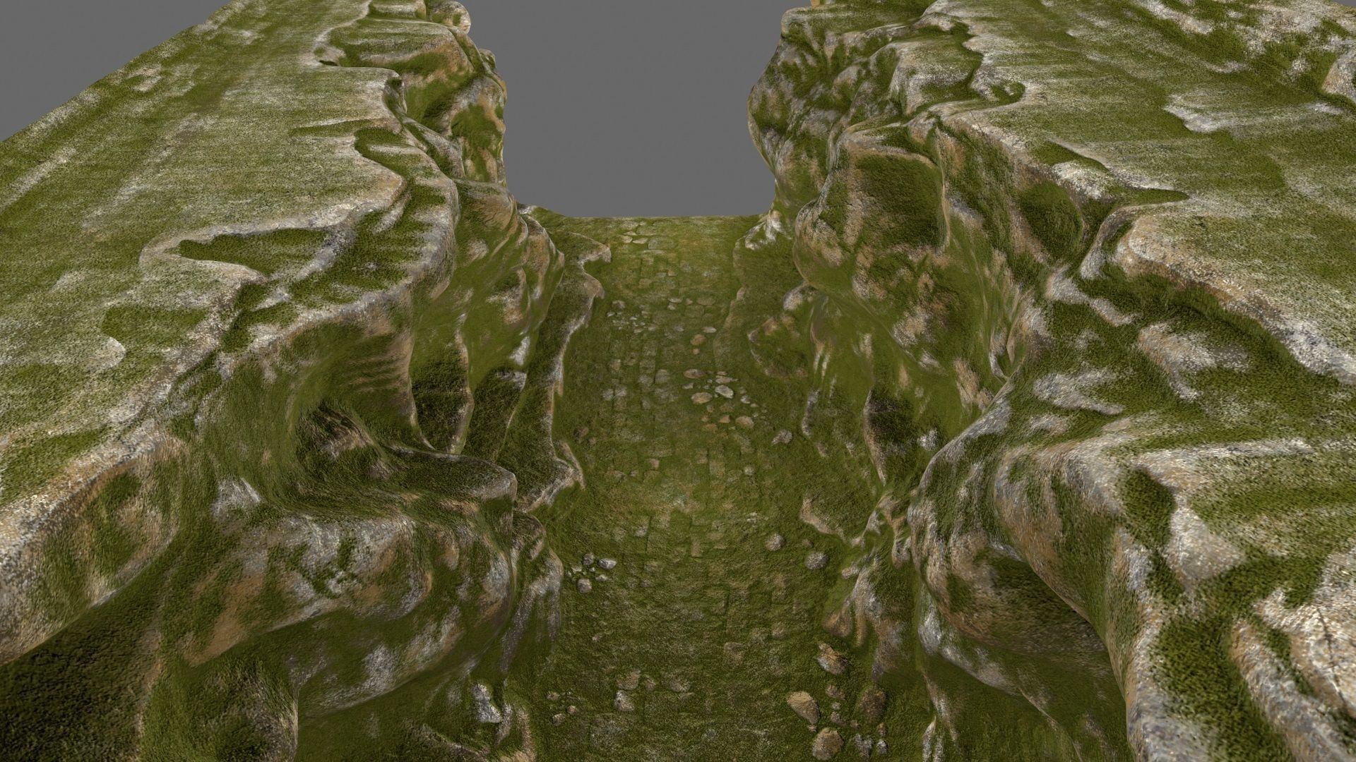 mossy canyon Low-poly 3D model_20