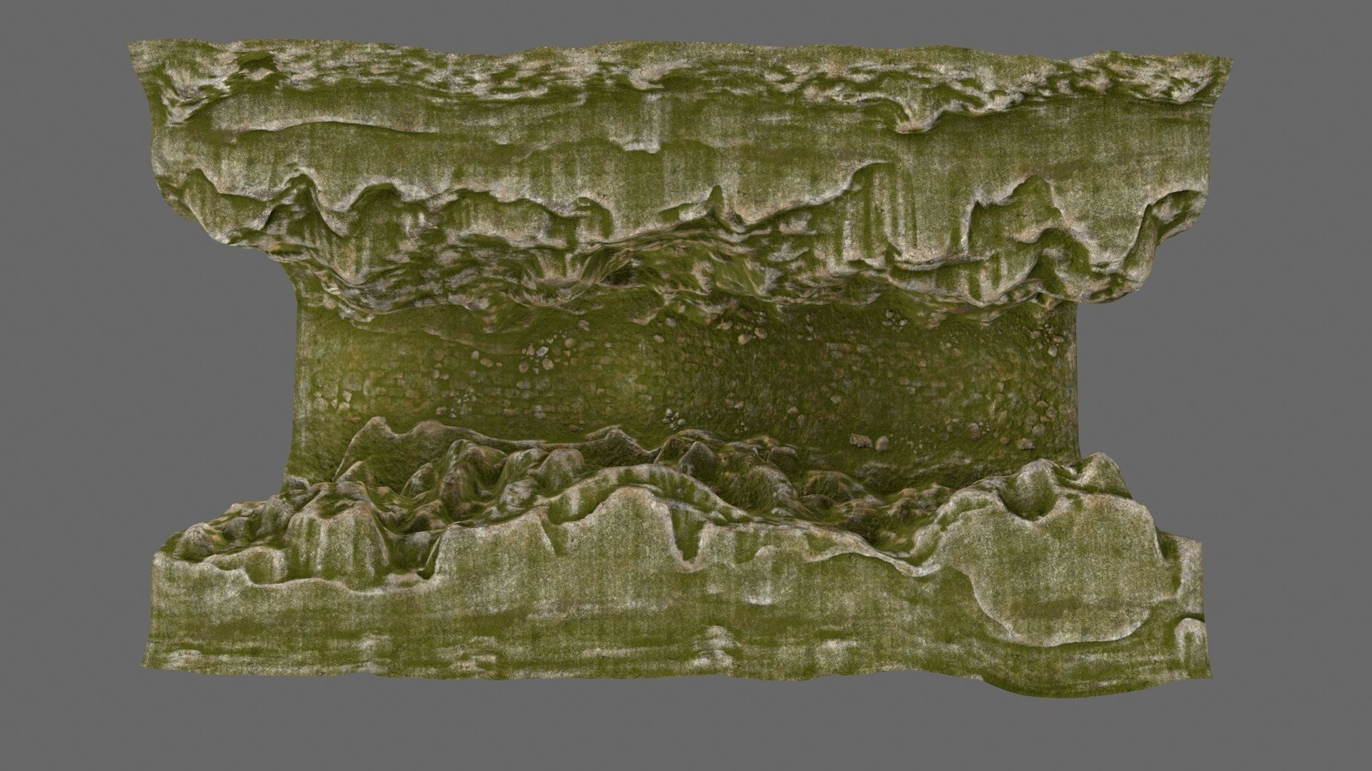 mossy canyon Low-poly 3D model_9