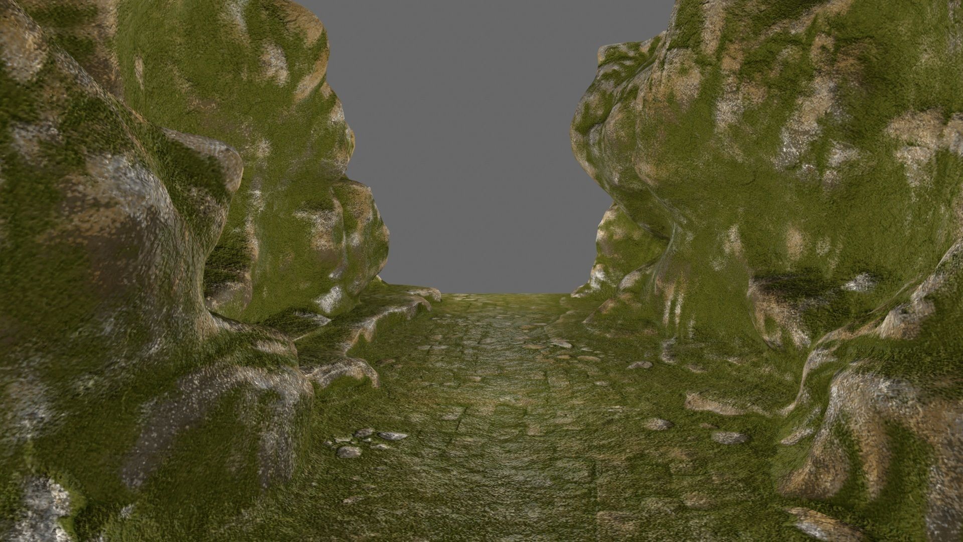mossy canyon Low-poly 3D model_18