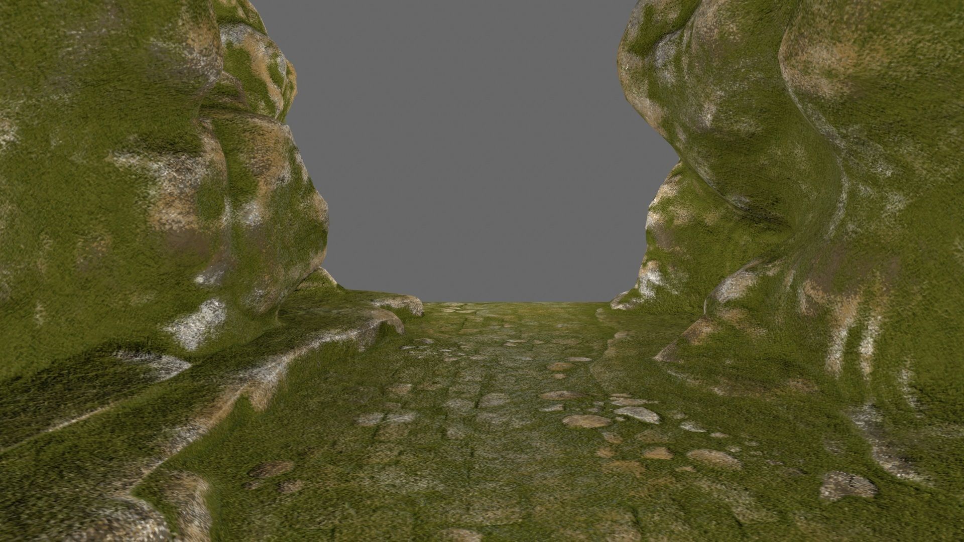 mossy canyon Low-poly 3D model_17