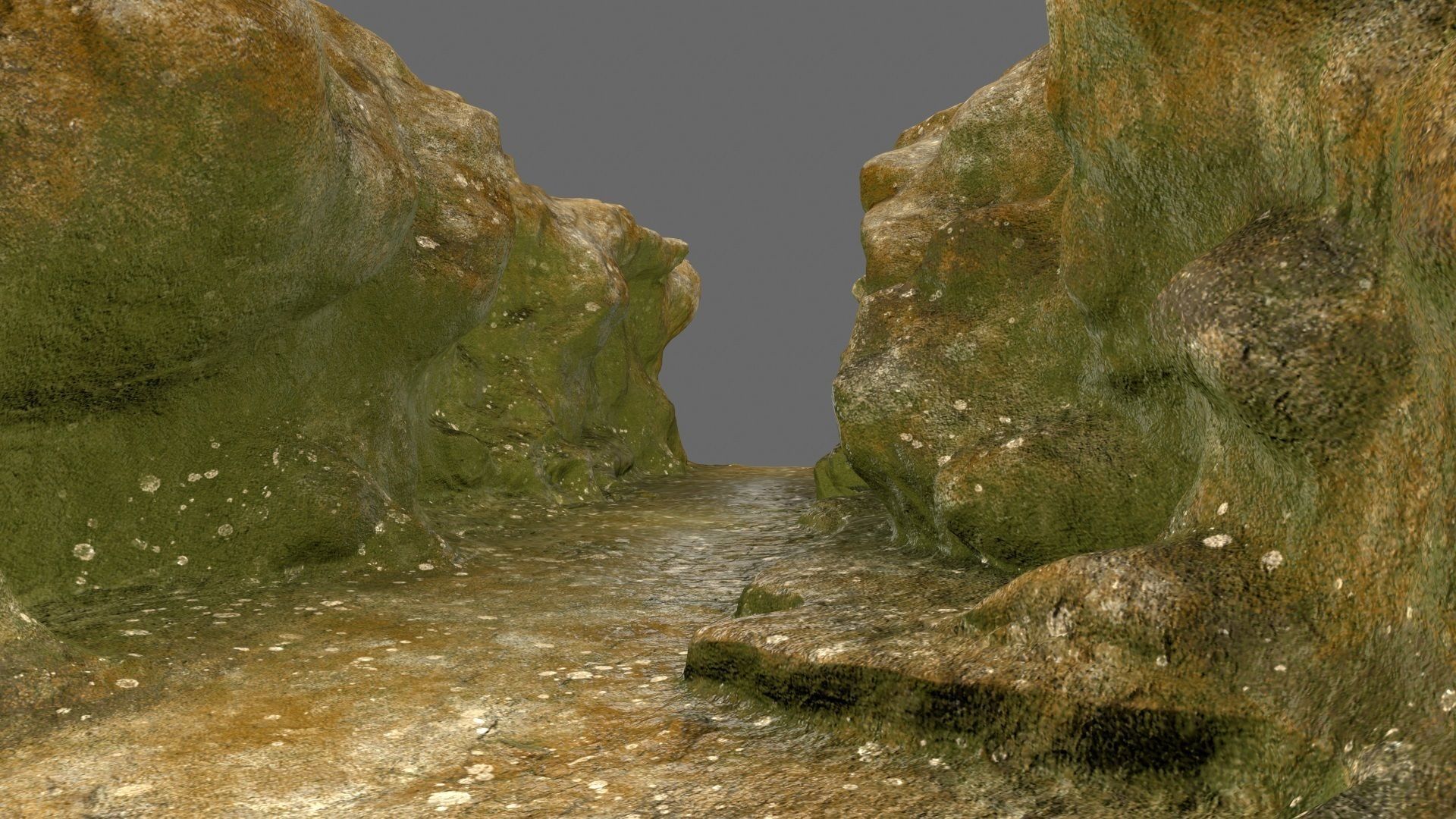 mossy canyon 1 Low-poly 3D model_20