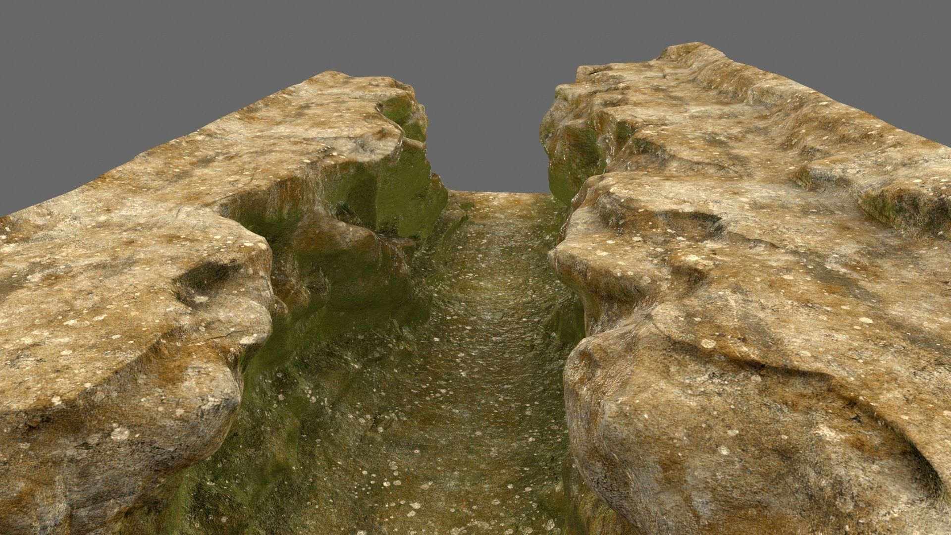 mossy canyon 1 Low-poly 3D model_9