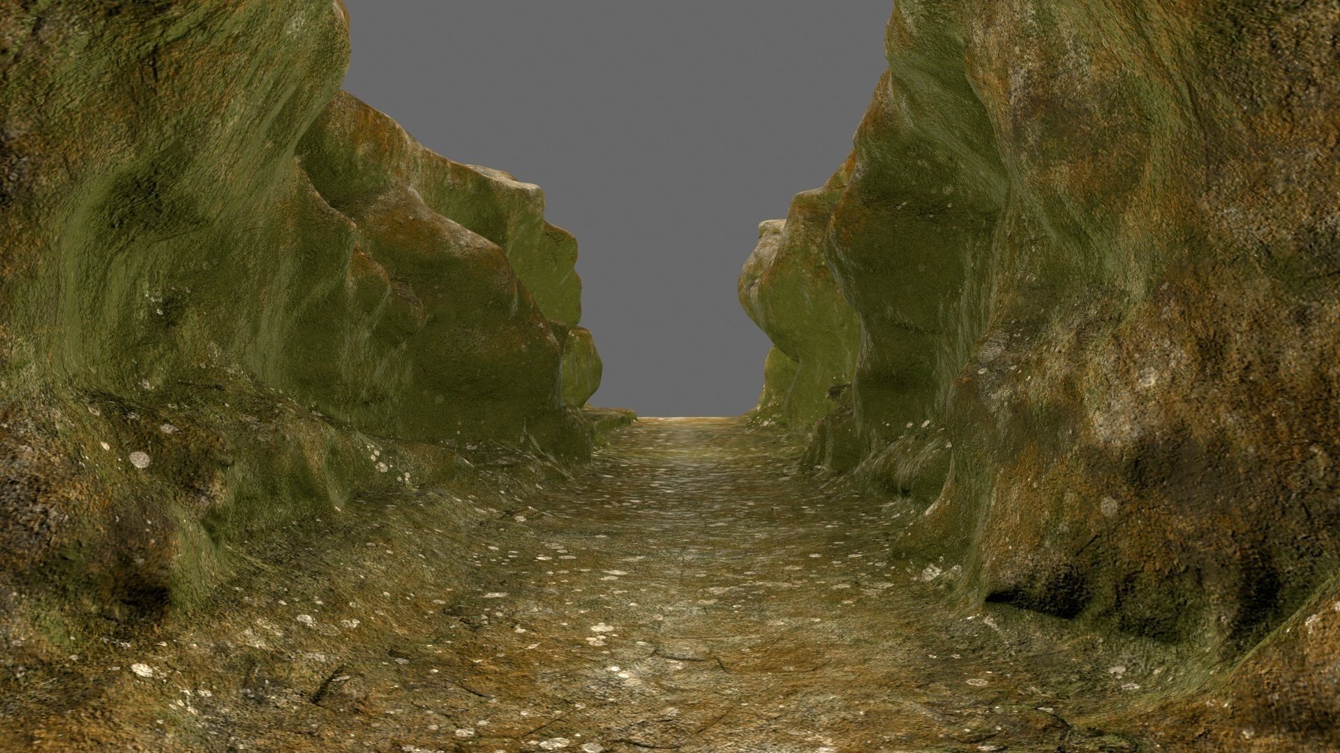 mossy canyon 1 Low-poly 3D model_12