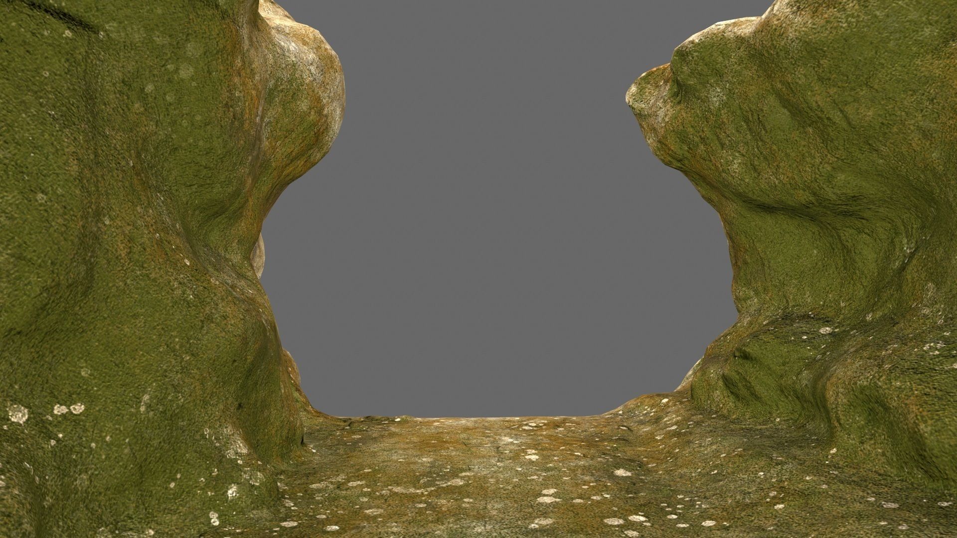 mossy canyon 1 Low-poly 3D model_5