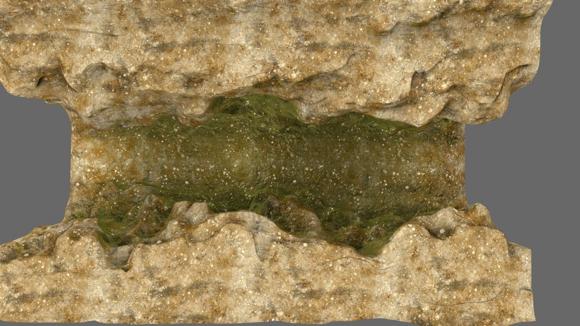 mossy canyon 1 Low-poly 3D model_11