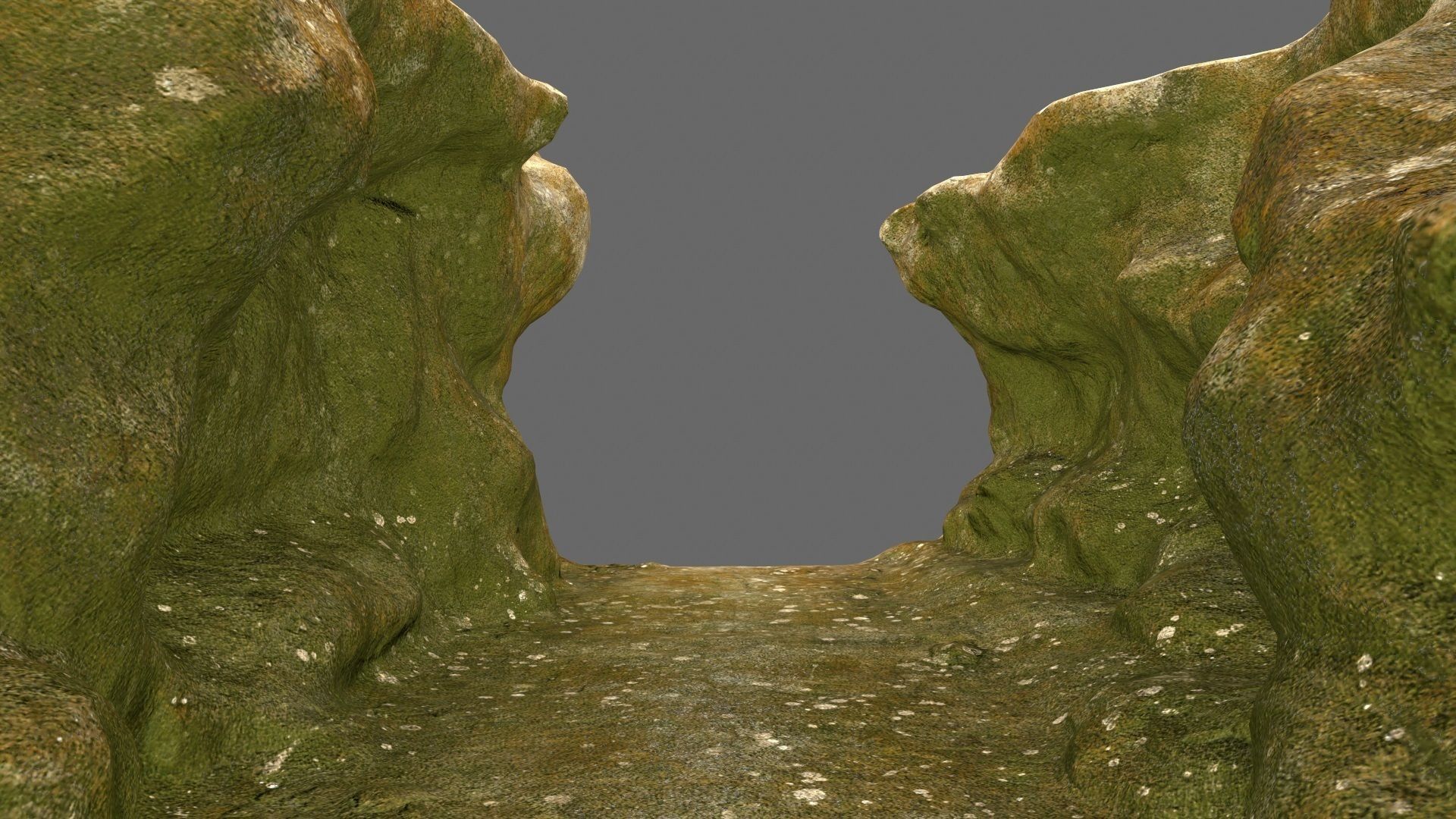 mossy canyon 1 Low-poly 3D model_6