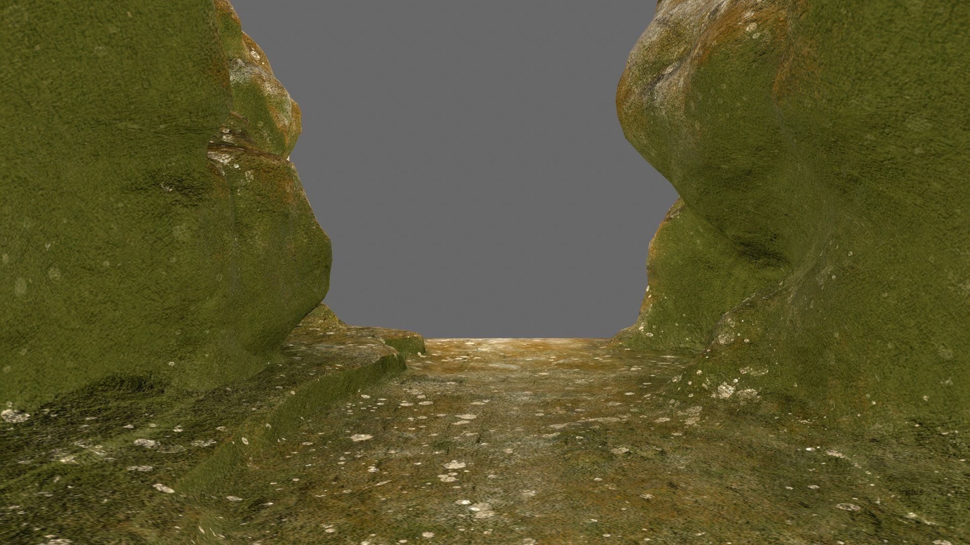 mossy canyon 1 Low-poly 3D model_18