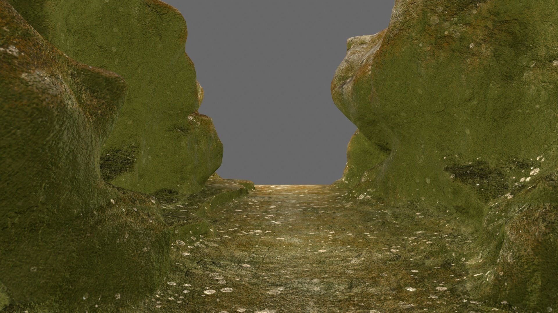 mossy canyon 1 Low-poly 3D model_16