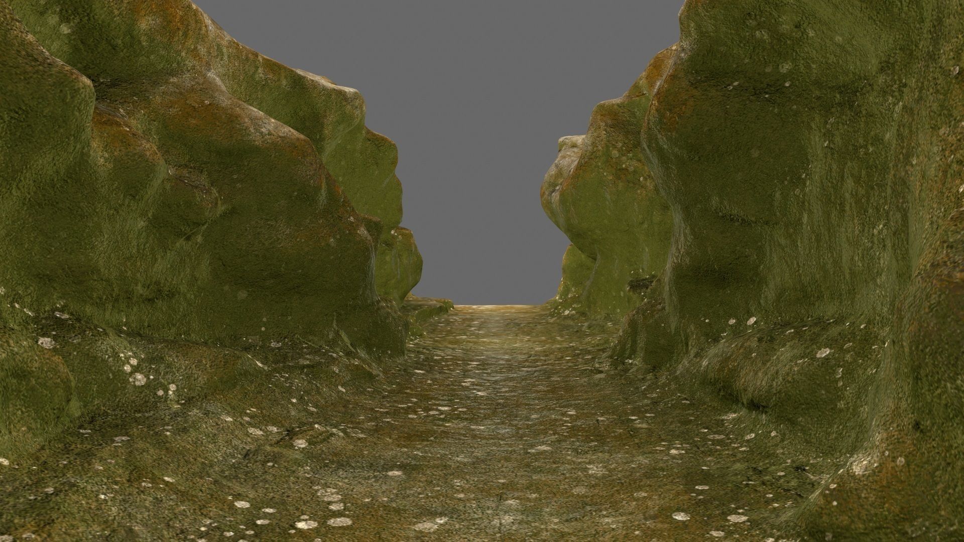 mossy canyon 1 Low-poly 3D model_15