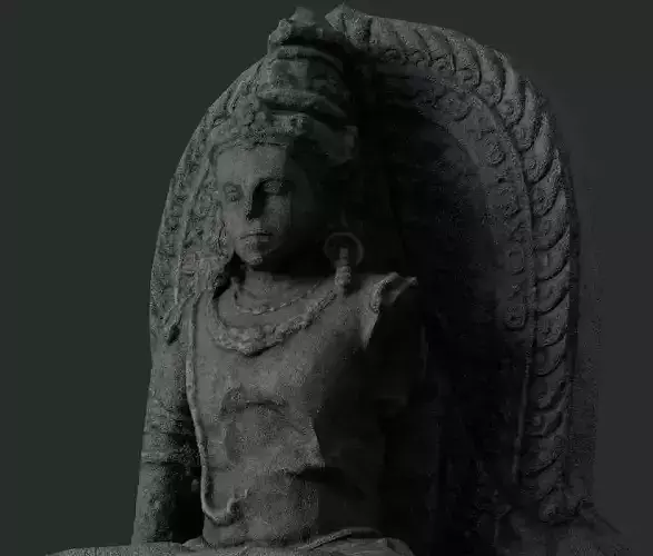 Low Poly PBR Shiva Statue