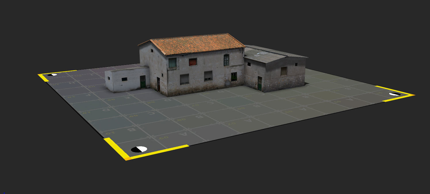 Town Photo based 20 Houses European Low-poly 3D model_12