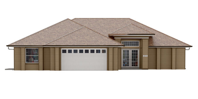 House-015 Low Poly 3D model 7