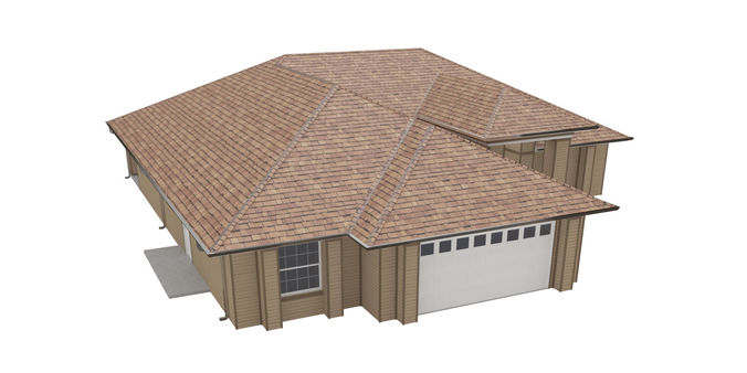 House-015 Low Poly 3D model 5