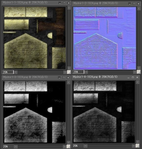 Mjolnir1 metal hammer Low-poly 3D model_7