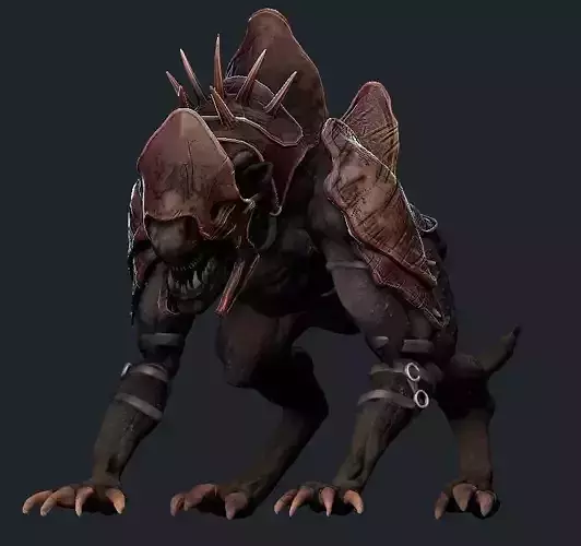 Creature Mount Low-poly 3D model