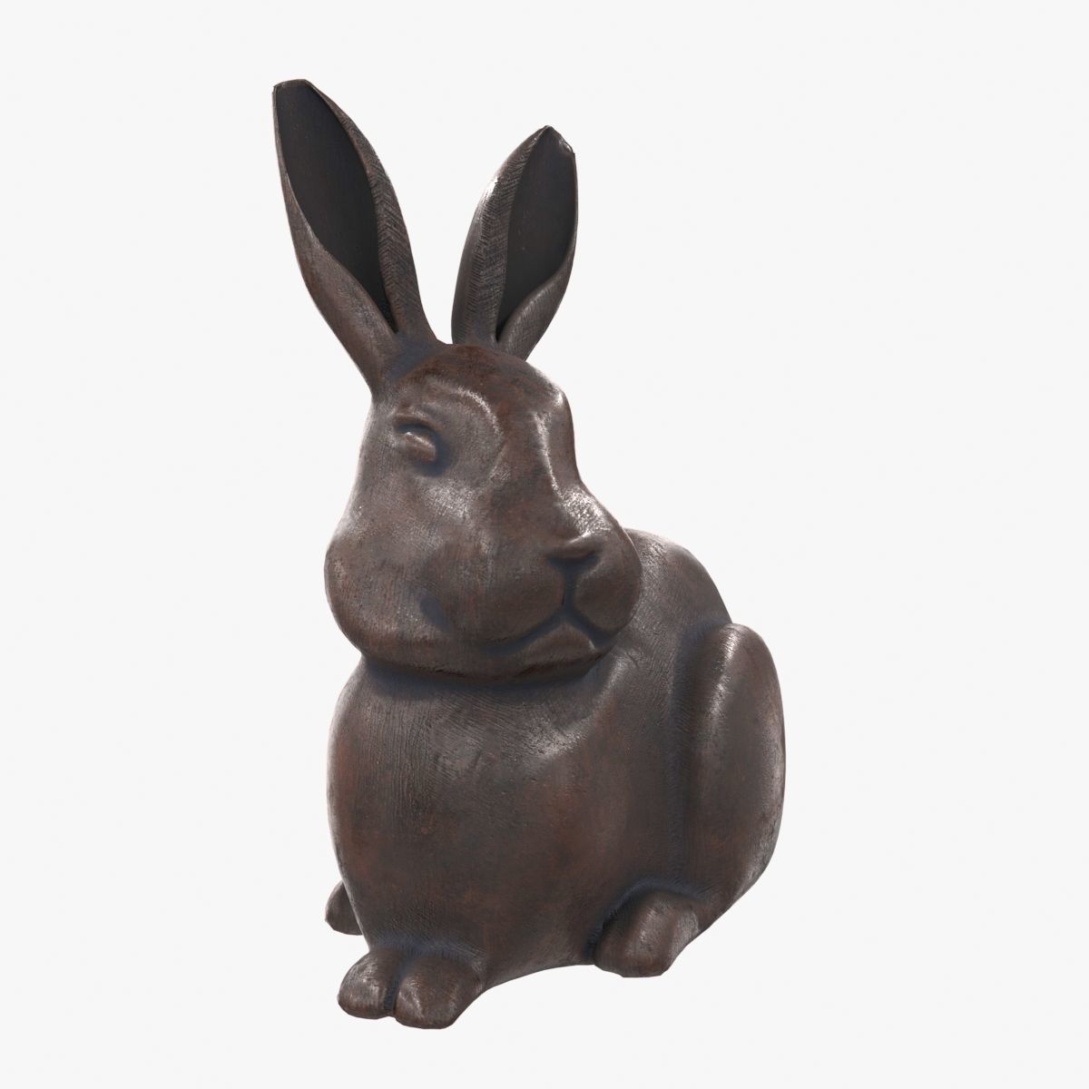 Rabbit Statue  3D model_2