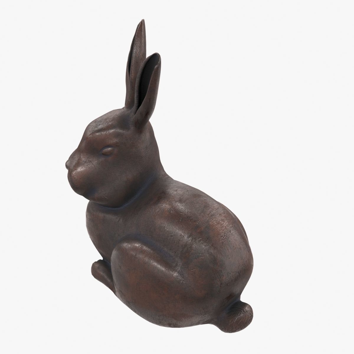 Rabbit Statue  3D model_3