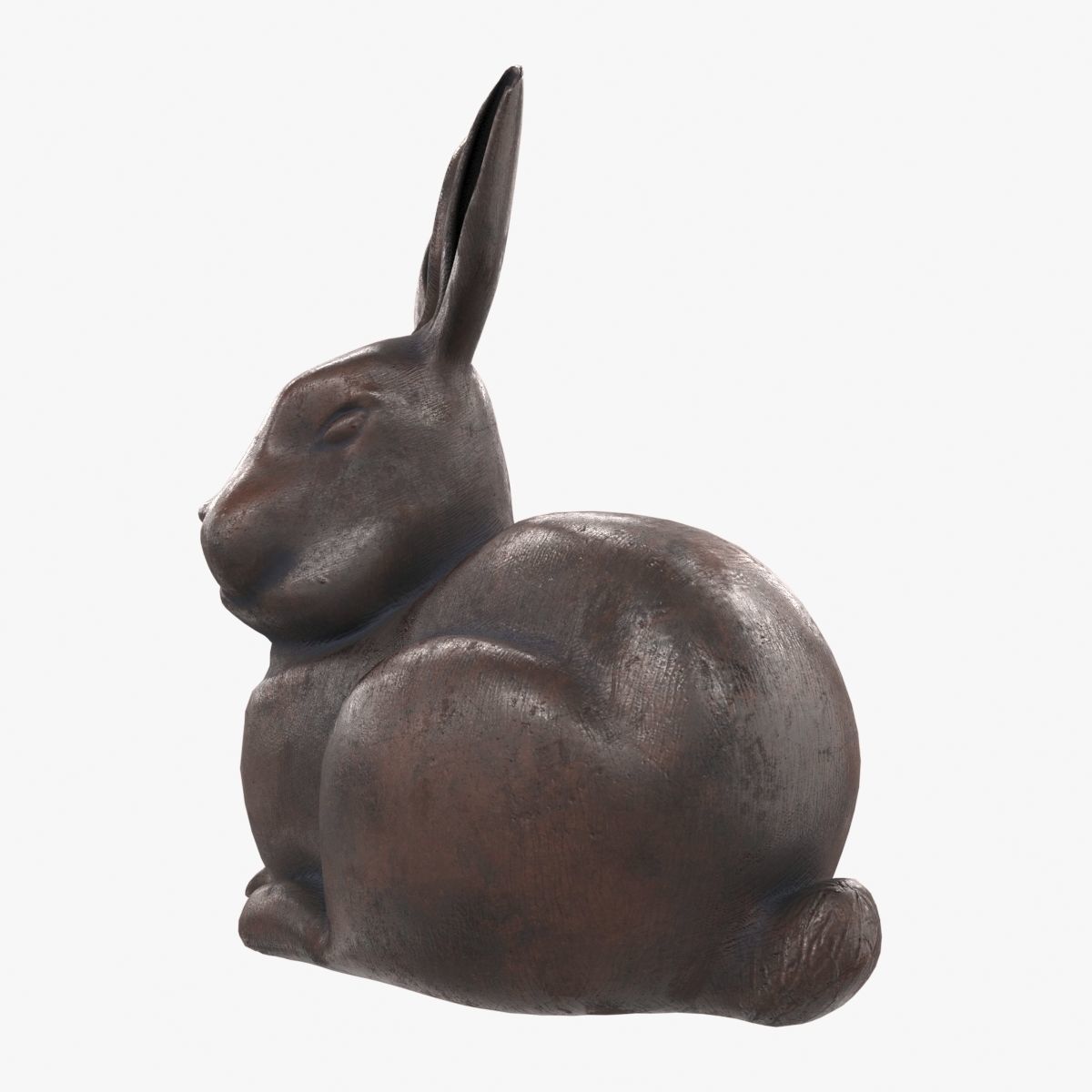 Rabbit Statue  3D model_4