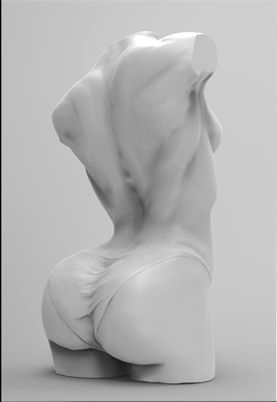 female body 3D print model_0