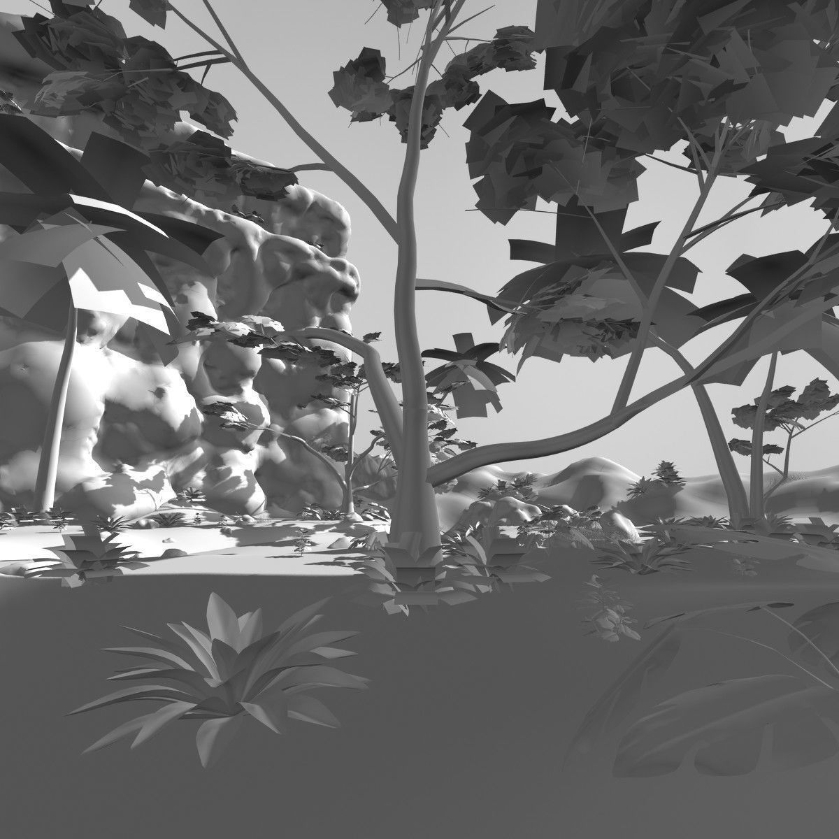 Lost Paradise OBJ 3D model_5